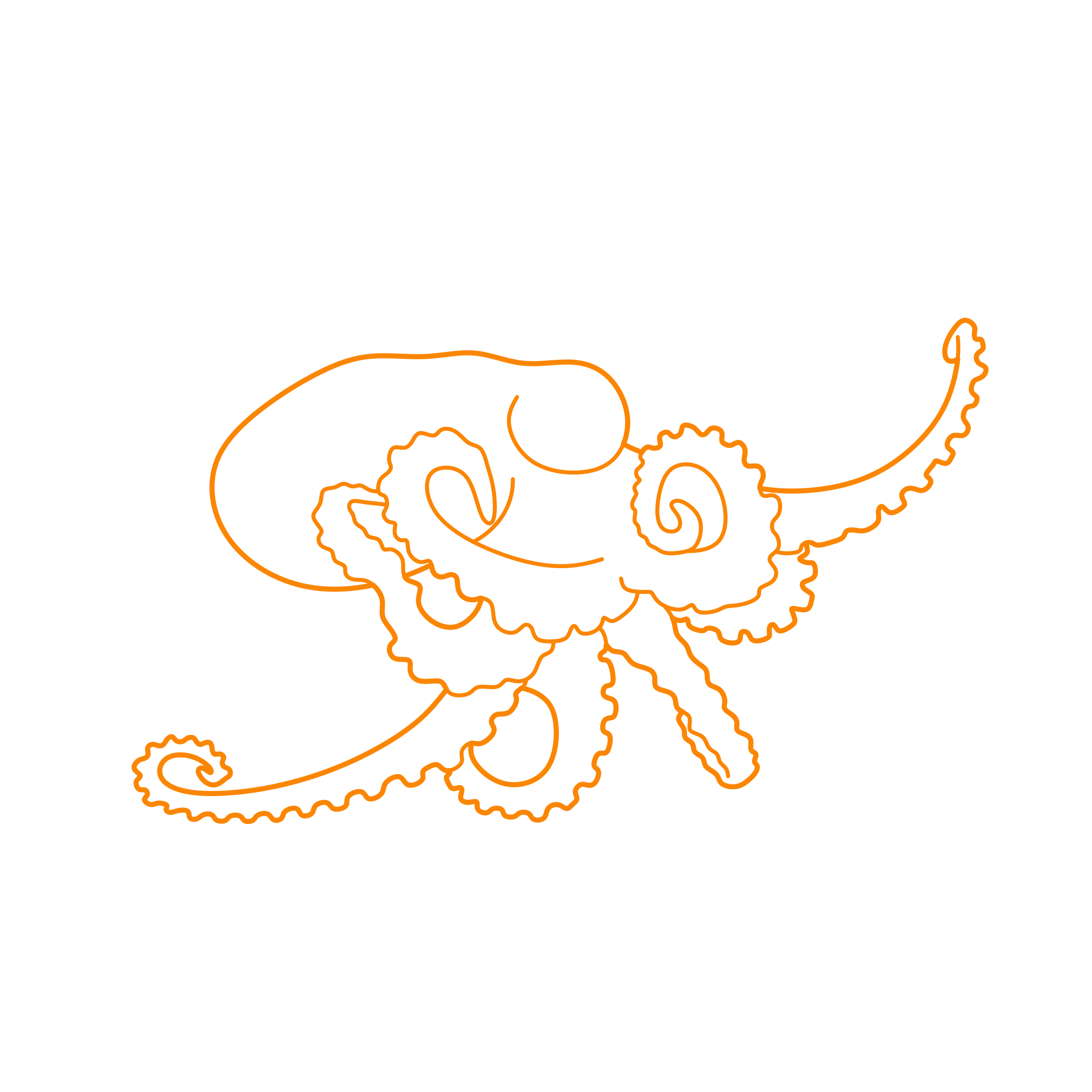 Animals Cephalopods Star Sucker Pygmy Octopus Tracing Svg Vector Free Vectors